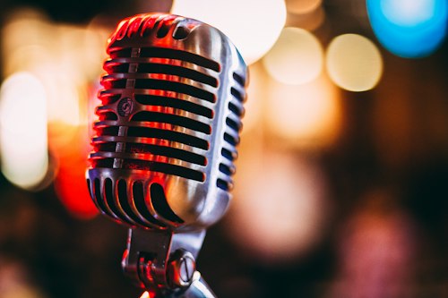 Microphone music studio